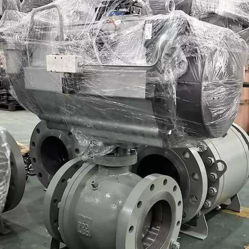 شیر توپی پنوماتیک 3 اینچ فولادی